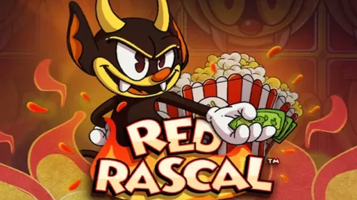 Red Rascal slot game interface on a mobile device