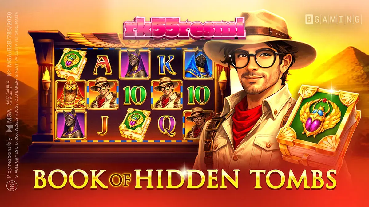 Tampilan visual slot Book of Hidden Tombs dengan tema Mesir Kuno