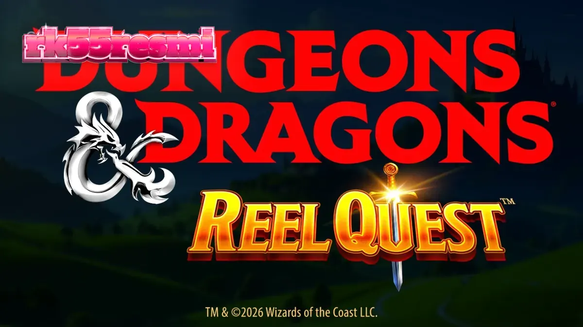 Tampilan visual slot Dungeons & Dragons Reel Quest dengan tema kastil fantasi